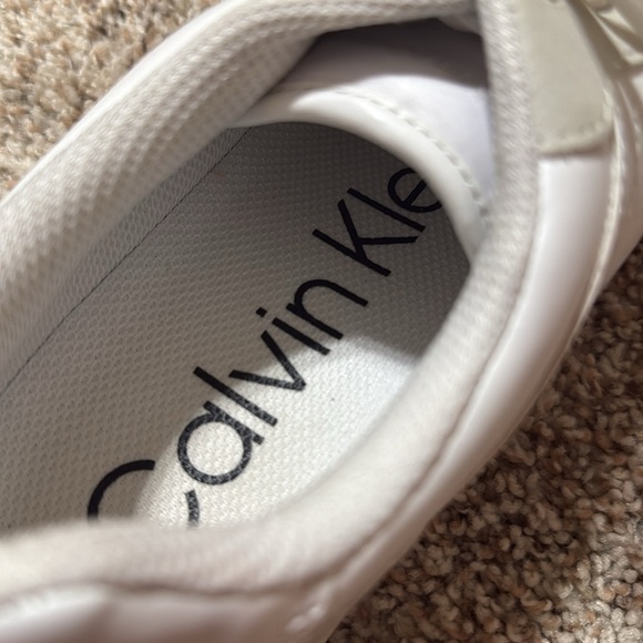 Calvin Klein White and Gray Sneakers - Picture 4 of 6